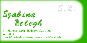 szabina melegh business card